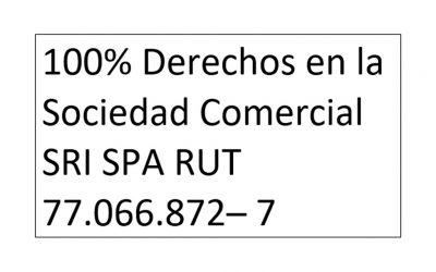 Remate 100% Derechos en la Sociedad Comercial SRI SPA