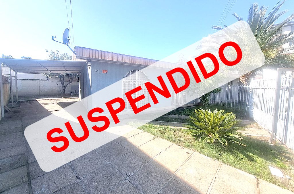 Remate Casa en Rancagua (SUSPENDIDO)