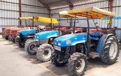 Remate Agrícola, 17 Tractores, 9 Motos, 4 Cosechadoras, 1 Motobomba