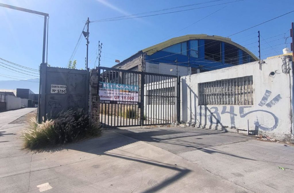 Remate Propiedad Industrial en San Joaquín